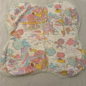 Vintage‎ Handmade Hugga Bunch Quilted Crib Baby Blanket